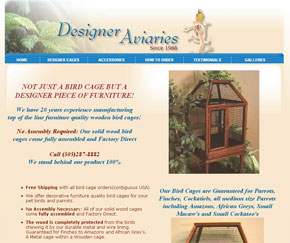 Designer Aviaries - Online Store for designer bird cages